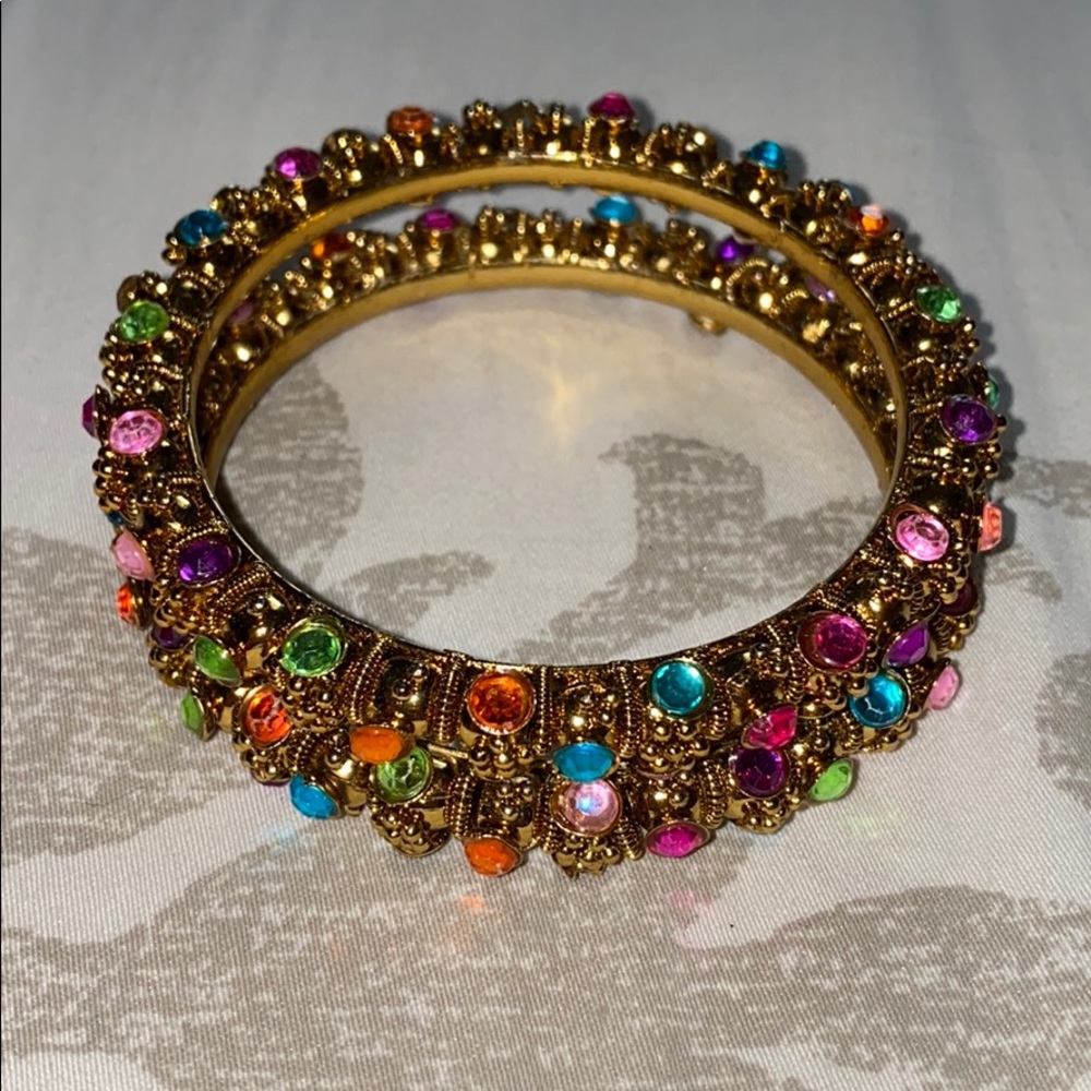 Hindu inspired bangle bracelets